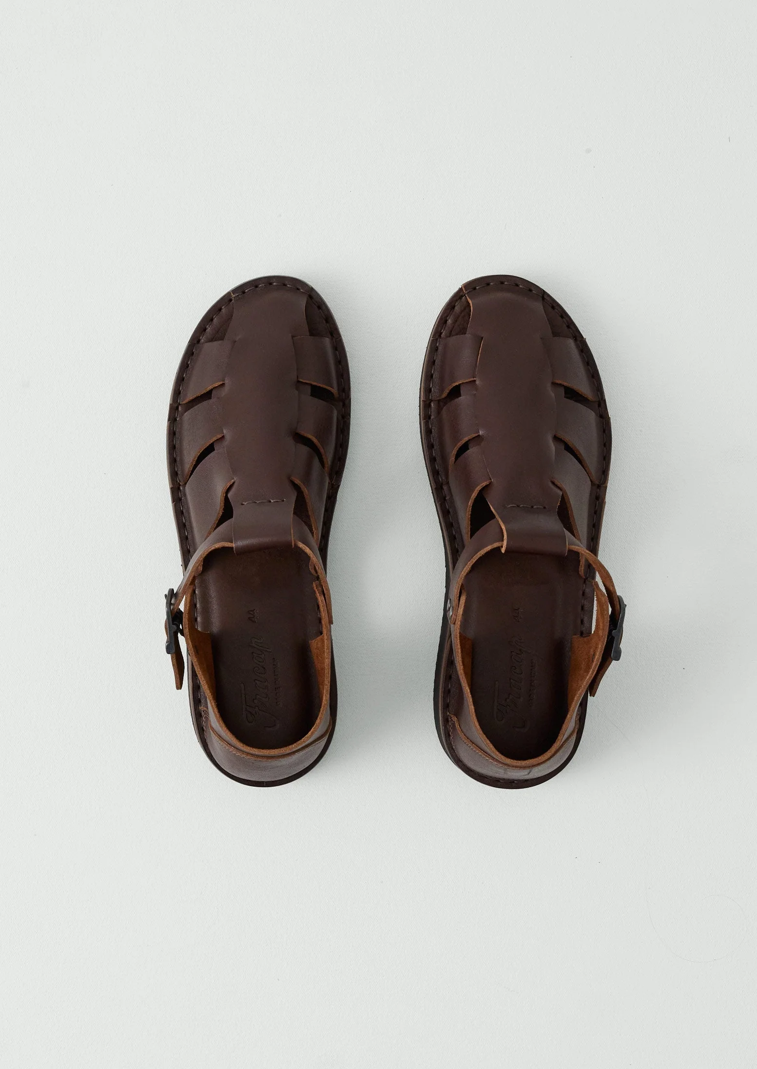 Fracap Fred Buckle Sandals | Dark Brown - Image 5