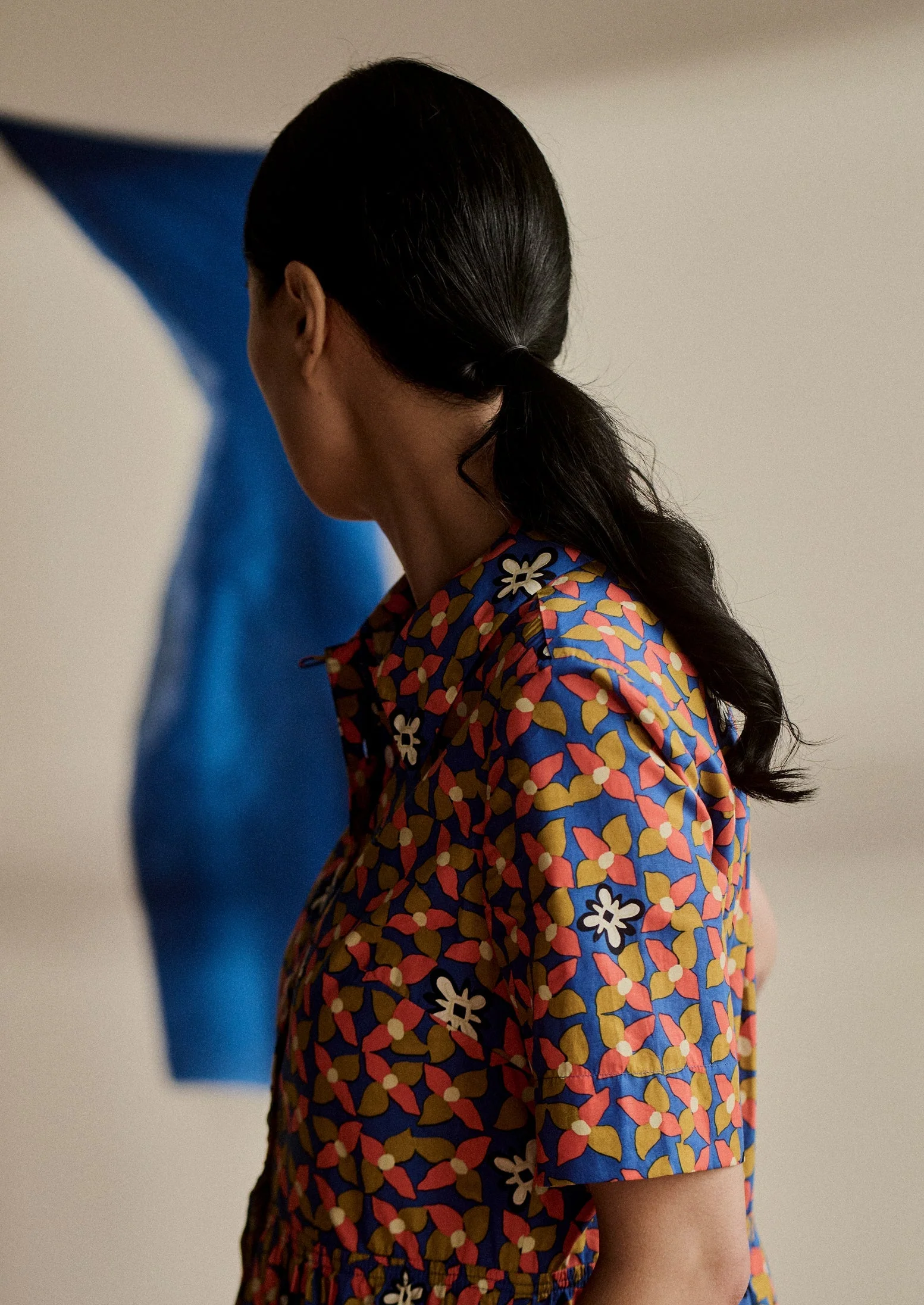 Selma Cotton Shirt Dress | Bluebird - Image 3