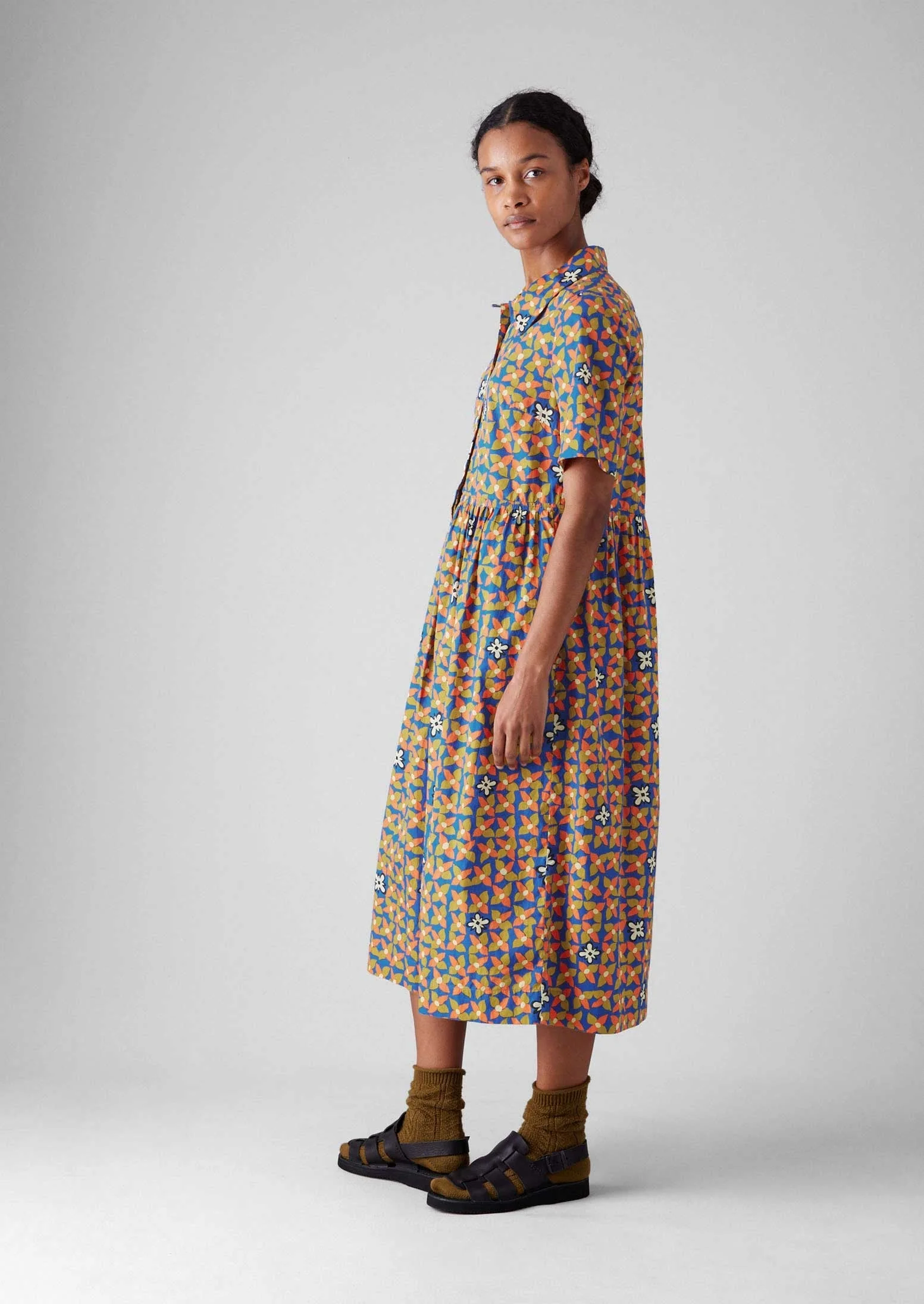 Selma Cotton Shirt Dress | Bluebird - Image 6