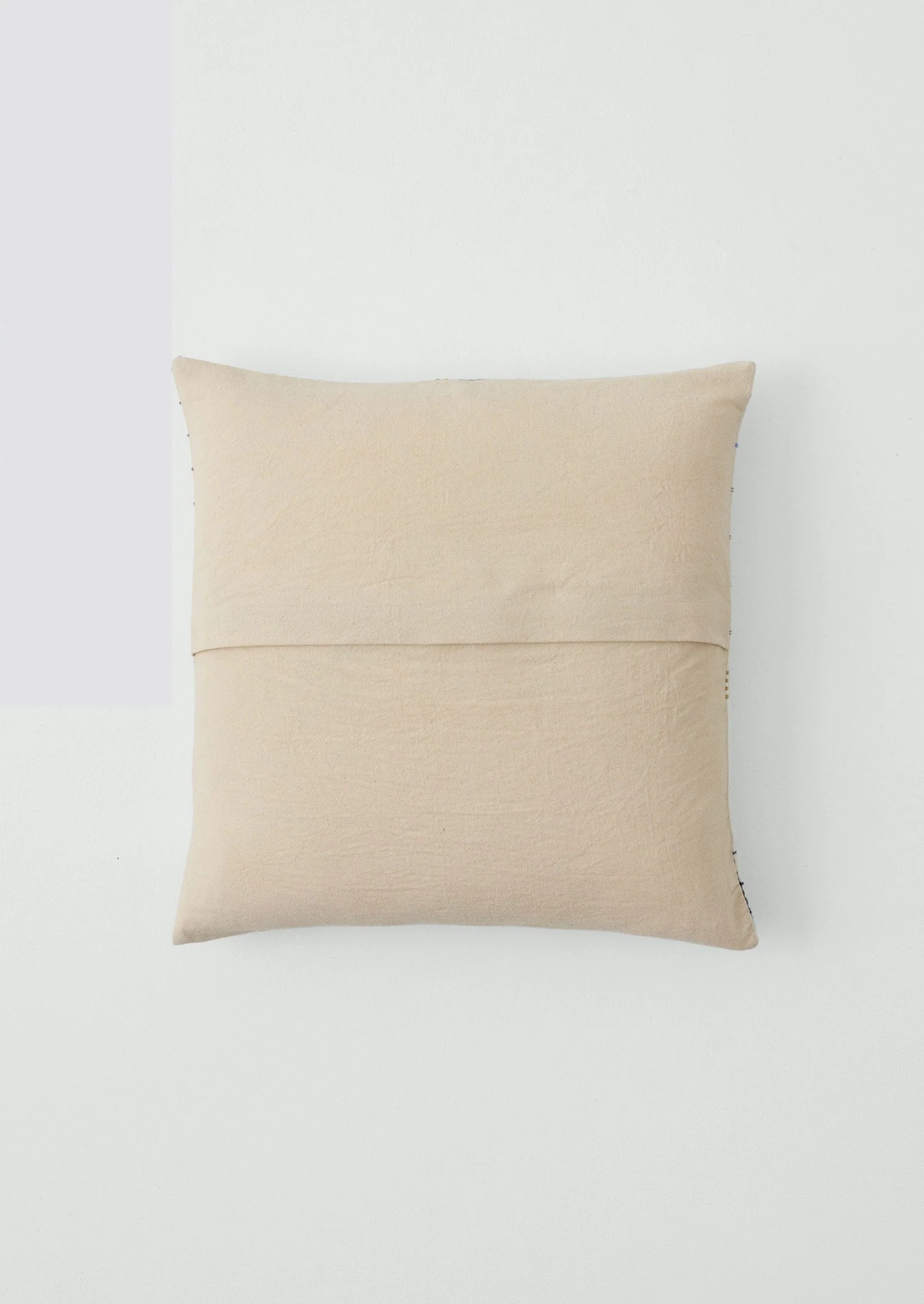 Tea Towel Check Patchwork Cushion Cover | Ecru/Multi - Image 7